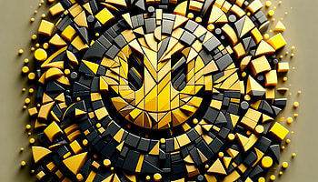 Abstract Smiley Mosaic, smiley, yellow smiley HD wallpaper