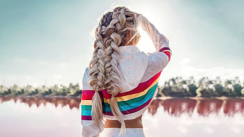 Girl With Braids , girls, model HD wallpaper