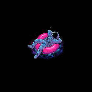 Swimming, dream, astronaut, dark HD phone wallpaper