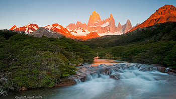 Sunrise Mountains Beautiful, nature, mountains, lake, sky HD wallpaper