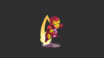 Iron Man Minimal Art, iron-man, superheroes, artist, artwork, digital-art, minimalism, minimalist HD wallpaper