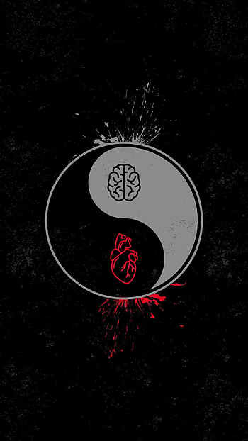 Heart Vs Brain Yin Yang - : , Anime Ying Yang HD phone wallpaper