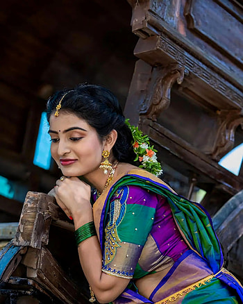 Ananya nagalla, Telugu actress, fashion design, flash graphy, saree beauty HD phone wallpaper