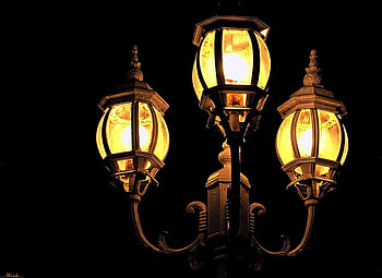Lit Lanterns, night, abstract, lanterns, graphy, lighted HD wallpaper