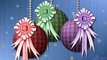 Country Christmas Ornaments 2, holiday, christmas, ornaments, noel, seasonal, bows HD wallpaper