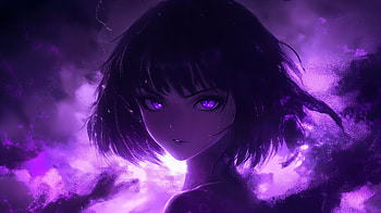 Purple Anime Girl - Ultra, Anime, anime girl, purple anime HD wallpaper