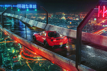 Cyberpunk Mazda, cyberpunk, mazda, cars, artist, artwork, digital-art HD wallpaper