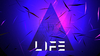 Triangle Abstract Life Typography , abstract, life, triangle, artist, artwork, digital-art HD wallpaper