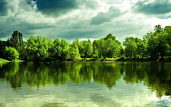 Landscape, Rivers, Trees HD wallpaper