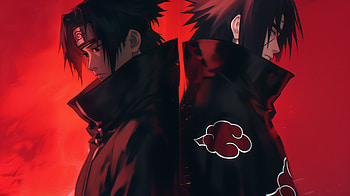 Sasuke & Itachi – Crimson Duality (Naruto), Sasuke Uchiha, Itachi Uchiha, Anime, Red Anime HD wallpaper