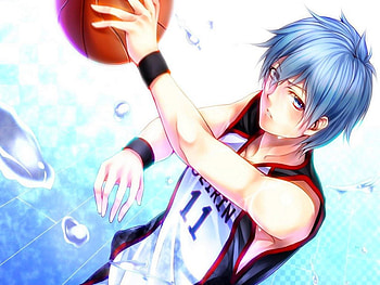 Kuroko Tetsuya, Short Hair, Blue Hair, Anime, Seirin, Cool, Boy, Blue eyes, Basketball, Kuroko no Basket HD wallpaper