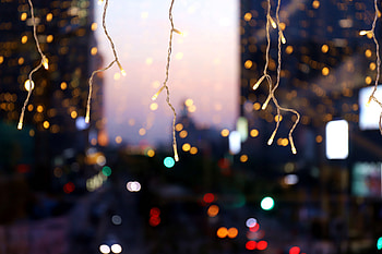 Lights, decoration, bokeh HD wallpaper