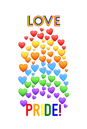 Love & Pride, pattern, logo HD phone wallpaper