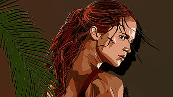 Tomb Raider Alicia Vikander Artwork , tomb-raider, movies, 2018-movies, alicia-vikander, artwork HD wallpaper