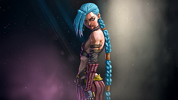 Jinx Arcane Paint Artwork, jinx-league-of-legends, league-of-legends, games, 2025-games, artist, artwork, digital-art, video-games, deviantart HD wallpaper
