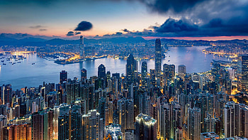 Good Morning Hong Kong, Rising sun beauty, City awakening, Vibrant charm HD wallpaper