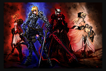 saber, saber alter, dak, sword, color, light, saber lily HD wallpaper