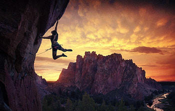 Climbing, Vertical challenge, Rock climbing adventure, backgrounds HD wallpaper
