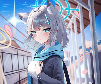 Sunaookami Shiroko, Shiroko Sunaookami, video game, Blue Archive HD wallpaper