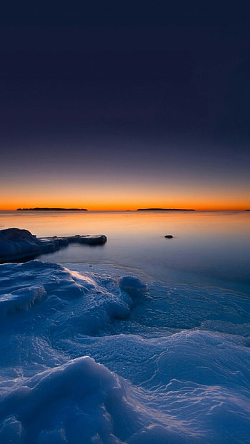 Home Screen, Ice Beach HD phone wallpaper