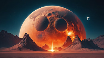 Alien Planet, Alien Planet, planet, space, night HD wallpaper