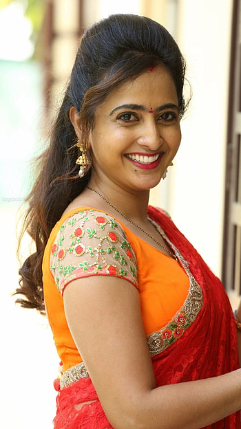 Lasya Manjunath, telugu actress, saree lover HD phone wallpaper