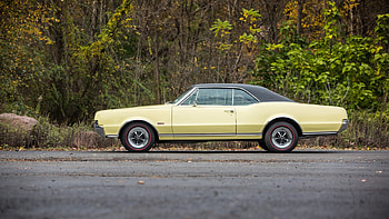 1967 Oldsmobile 442 Hardtop, Yellow, Classic, GM, Olds HD wallpaper