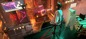 Armed Girl Cyber World , warrior, scifi, cyberpunk, artist, artwork, digital-art HD wallpaper