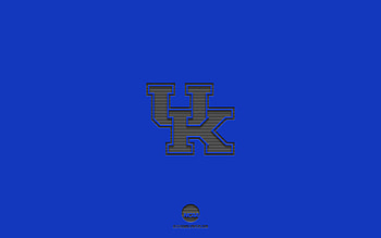 Kentucky Wildcats, blue background, American football team, Kentucky Wildcats emblem, NCAA, Kentucky, USA, American football, Kentucky Wildcats logo HD wallpaper