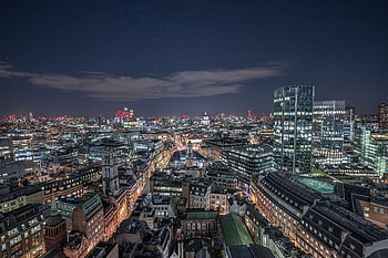 Cities, Architecture, City, Building, Lights, Night City HD wallpaper
