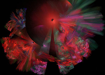 Oh Beautiful Red, abstract, vibrant, fractals, red, fractal HD wallpaper