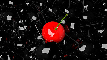 Cherry, 3D, Berry HD wallpaper