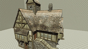 http://tf3dm.com/3d-model/medieval-house-4919.html | CS188_Assets | Pinterest | Medieval, 3d and Art 3d HD wallpaper