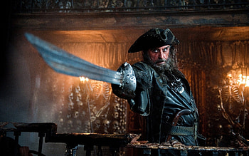 Blackbeard, Fearsome captain, Swashbuckling tales, Pirate's curse HD wallpaper