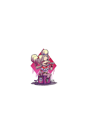 Harley Quinn, minimal, art HD phone wallpaper