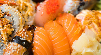 Food, Sushi, Iris, Fish, Rolls, Sesame HD wallpaper