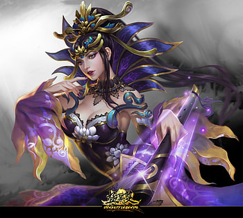 Fantasy girl, purple, ming tong, pink, fantasy, girl, luminos HD wallpaper