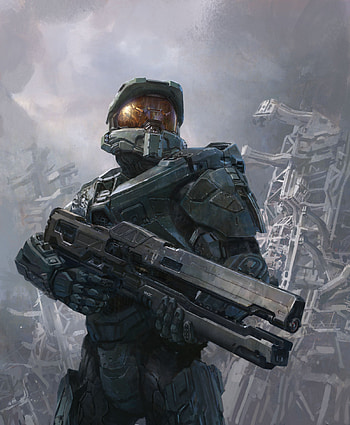 Master Chief from the Halo series, Game art HQ, Gaming character, Iconic figure HD phone wallpaper