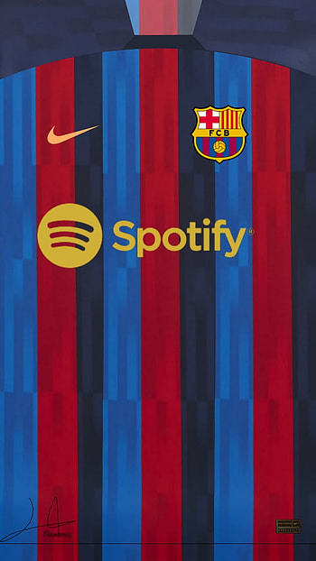 Fc Barcelona 22/23 kit, background, football HD phone wallpaper