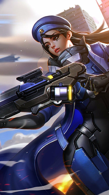 Overwatch background, Eye-catching visuals, Exciting gameplay, quality HD phone wallpaper