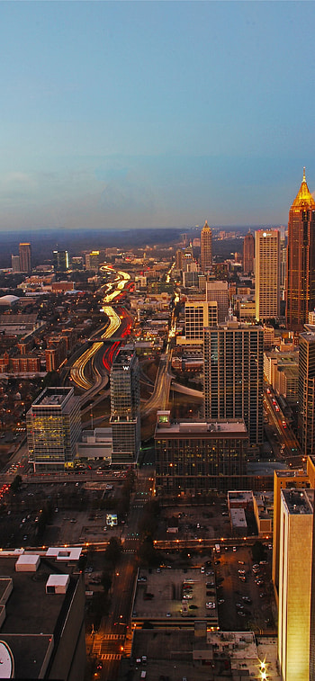 Atlanta Skyline, Travels, Best Atlanta HD phone wallpaper