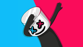 Marshmello Cartoonic Art , marshmello, music, artist, artwork, digital-art HD wallpaper