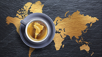 Coffee map art, artist , Creative graphics, Coffee culture HD wallpaper