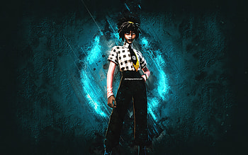 Fortnite No Glasses Doctor Slone Skin, Fortnite, main characters, blue stone background, No Glasses Doctor Slone, Fortnite skins, No Glasses Doctor Slone Skin, No Glasses Doctor Slone Fortnite, Fortnite characters HD wallpaper