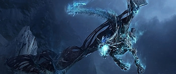 Preview world of warcraft, dragon, cold, fly, tail, wings HD wallpaper