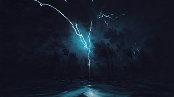 Destructive Storm, storm, artist, artwork, digital-art, deviantart HD wallpaper
