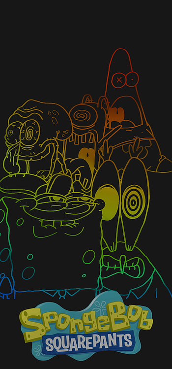 Trippy Sponge, squidward-, art-, plankton-, krabs-, trippy-, patrick, spongebob- HD phone wallpaper