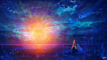 Beholding Eternity, artist, artwork, digital-art, artstation HD wallpaper