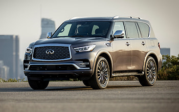 Infiniti QX80, , parking, 2021 cars, luxury cars, SUVs, japanese cars, 2021 Infiniti QX80, Infiniti HD wallpaper