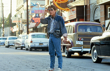 Back to the Future - Michael J. Fox in Iconic Movie Scene, movie, Back To The Future, Michael J. Fox HD wallpaper